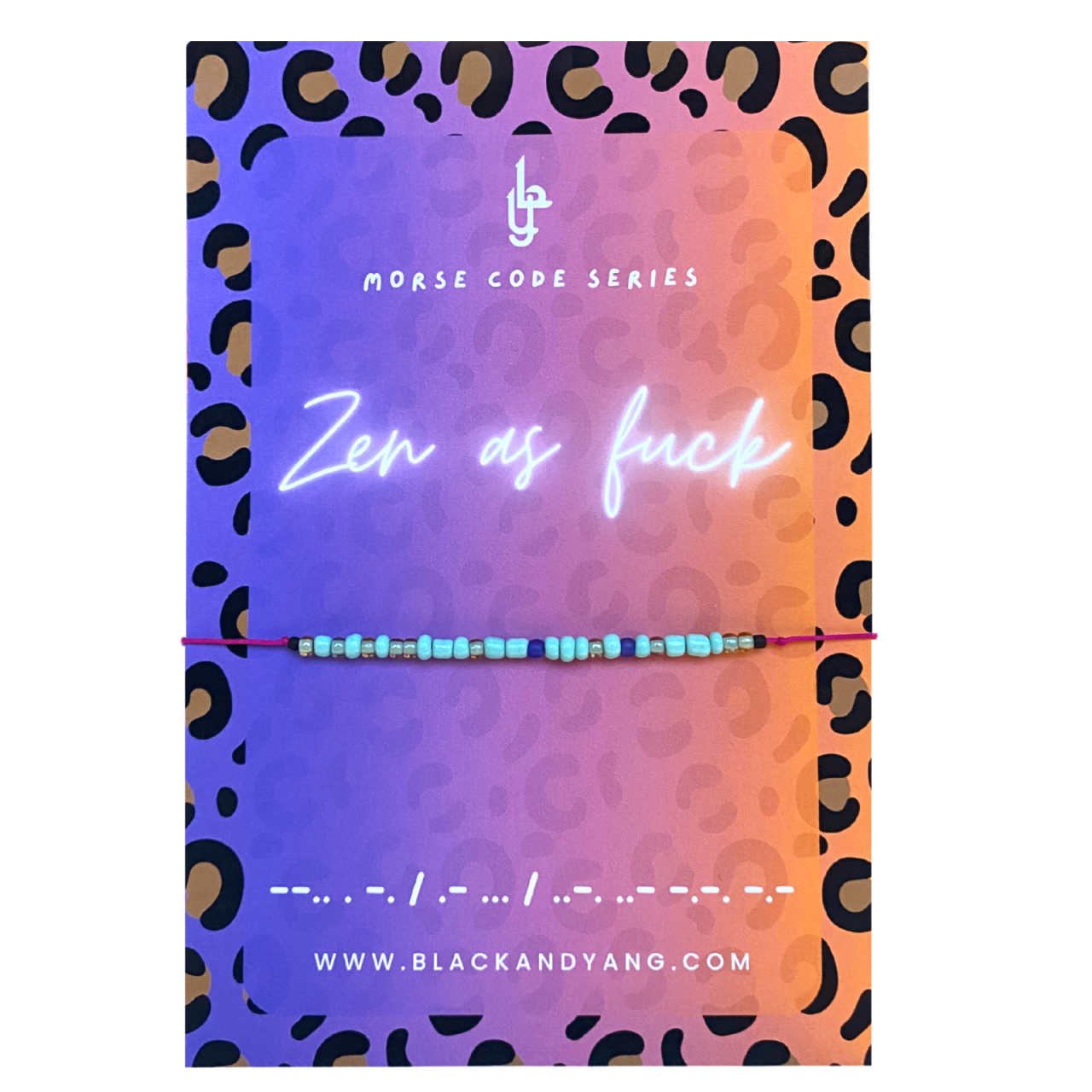 Bratara cod morse cu mesaj - Zen as fuck [1]