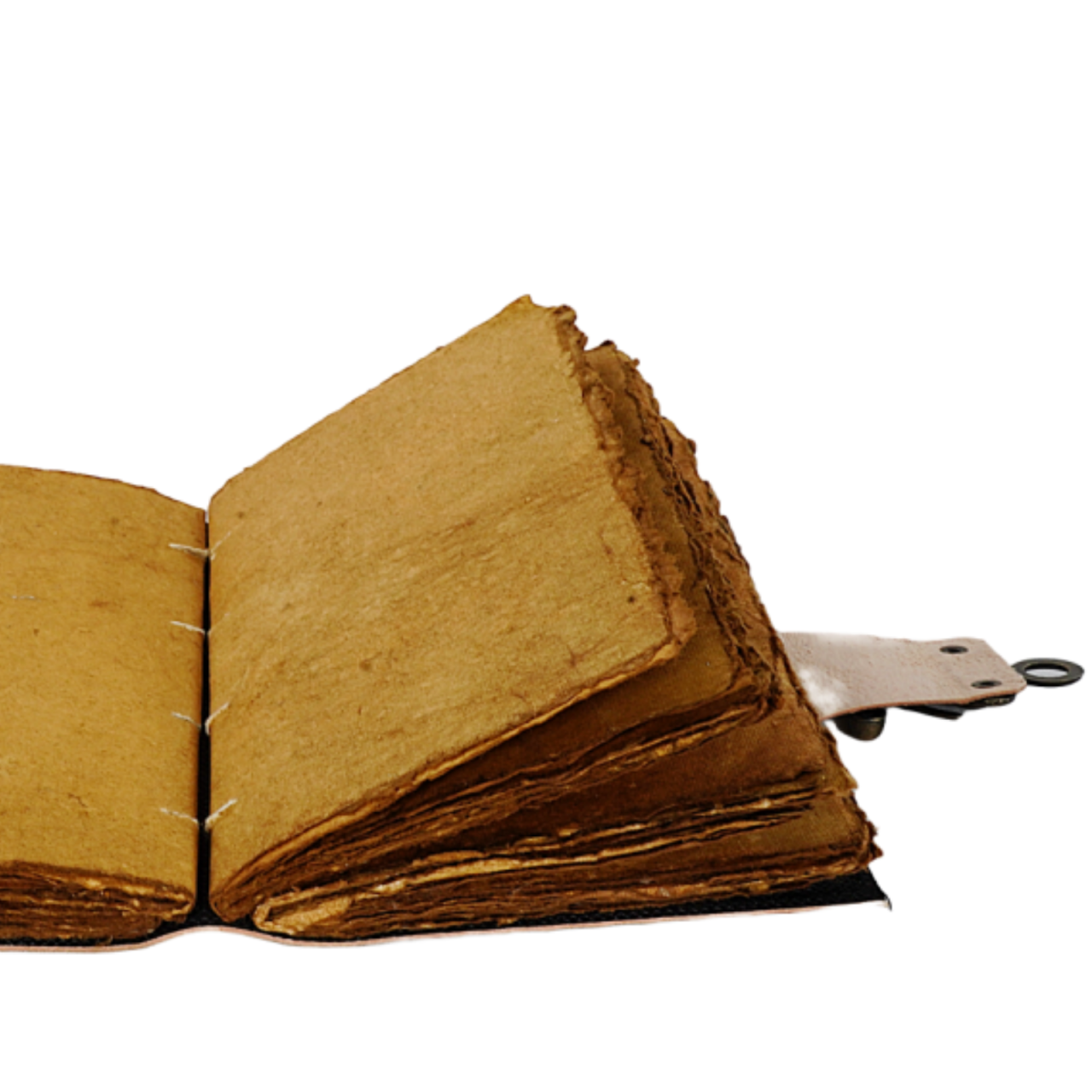 Agenda / Jurnal din piele naturala cu pagini tip pergament si inchidere metalica - Baroque [4]