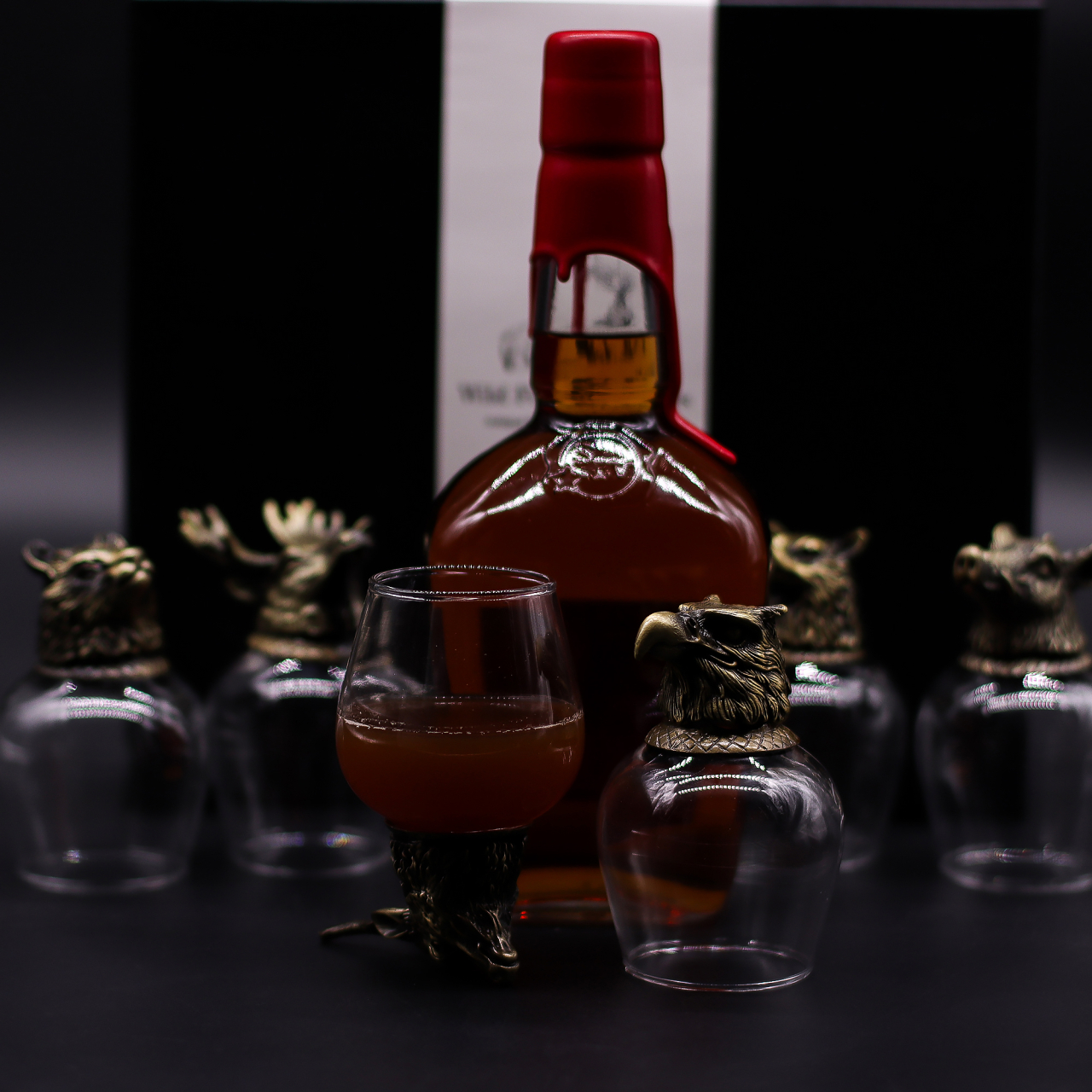 Set 6 pahare mari creaturi mistice bronz antichizat - Padure [9]