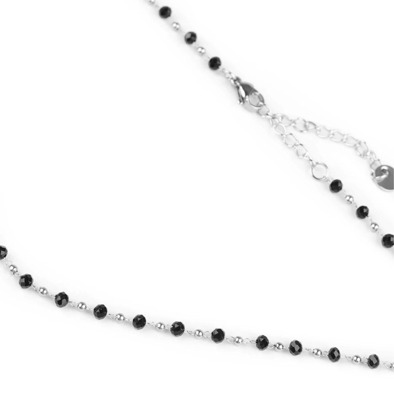 Colier Evil Eye din otel inoxidabil cu cristale negre - Protectie energii negative [3]