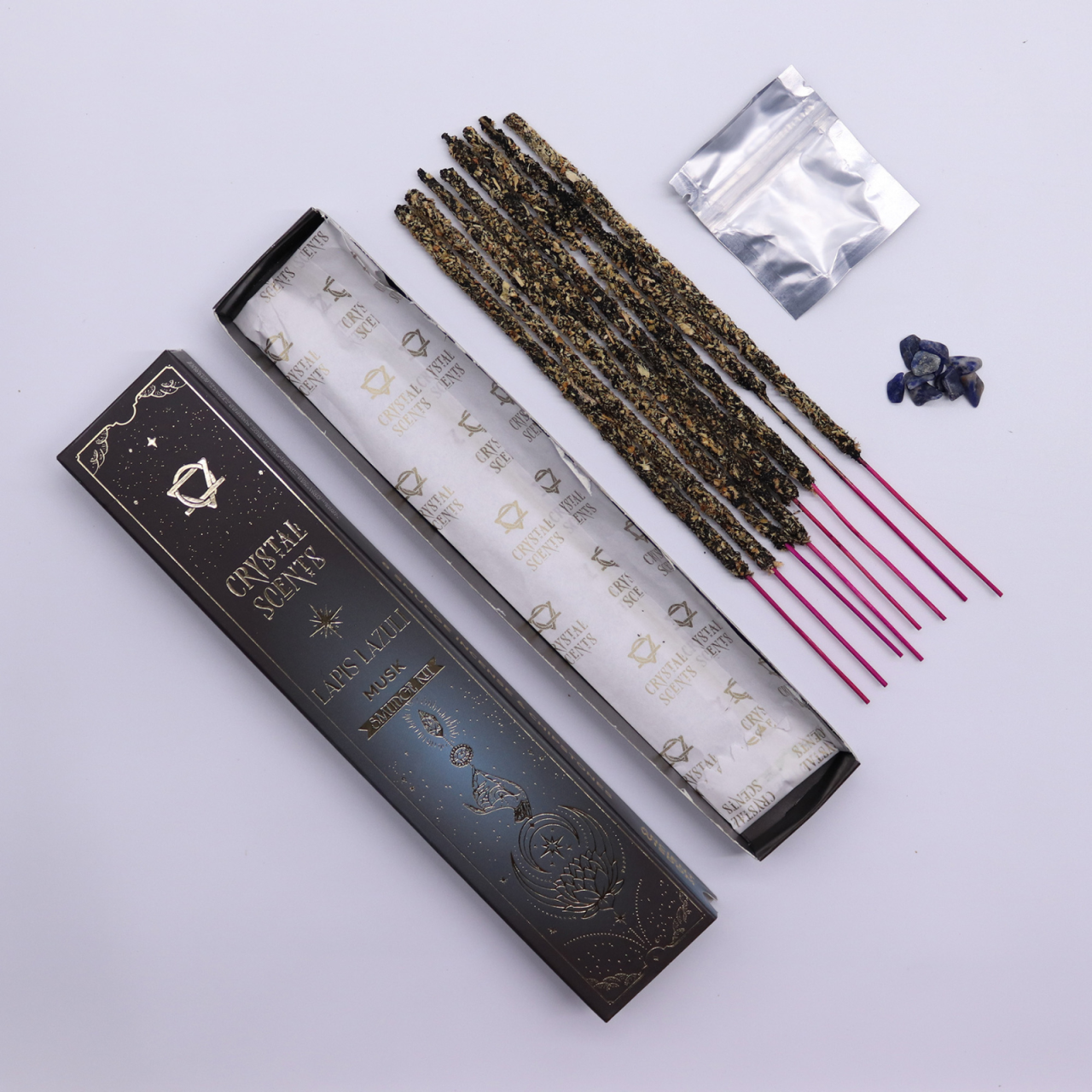 Betisoare parfumate premium cu cristale - Lapis Lazuli - Mosc [2]