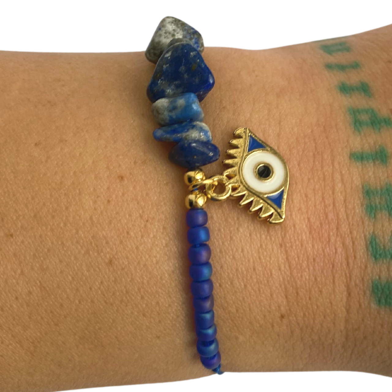Bratara Lapis Lazuli Evil Eye - rezistenta si transformare [1]