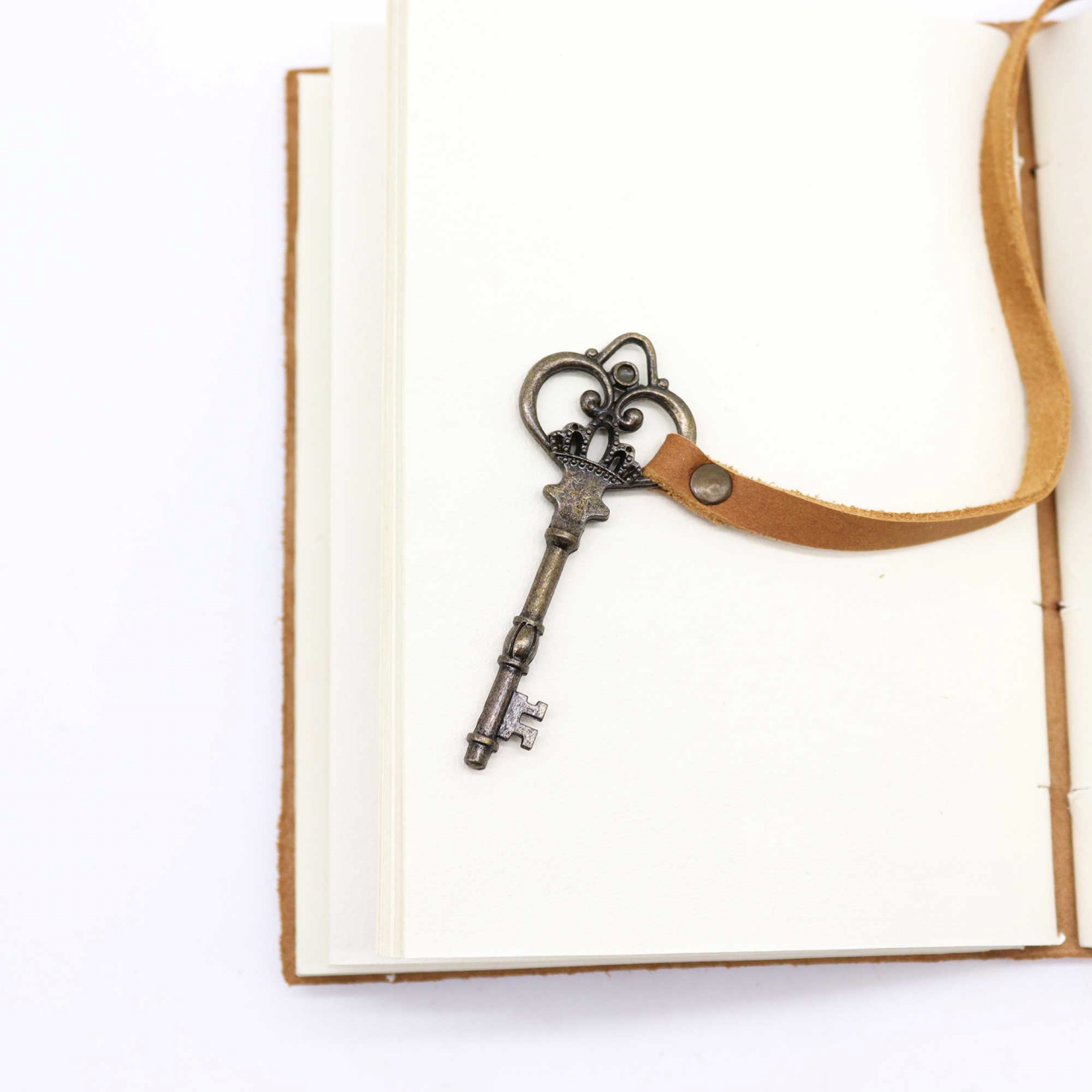 Agenda / Jurnal din piele camel cu cheie [4]