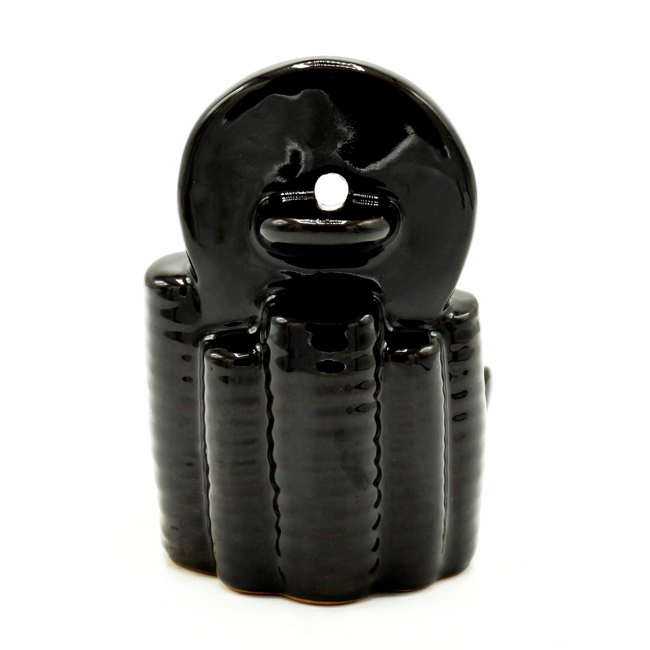 Fantana fum curgator din ceramica neagra pentru conuri parfumate backflow - moneda chinezeasca [3]