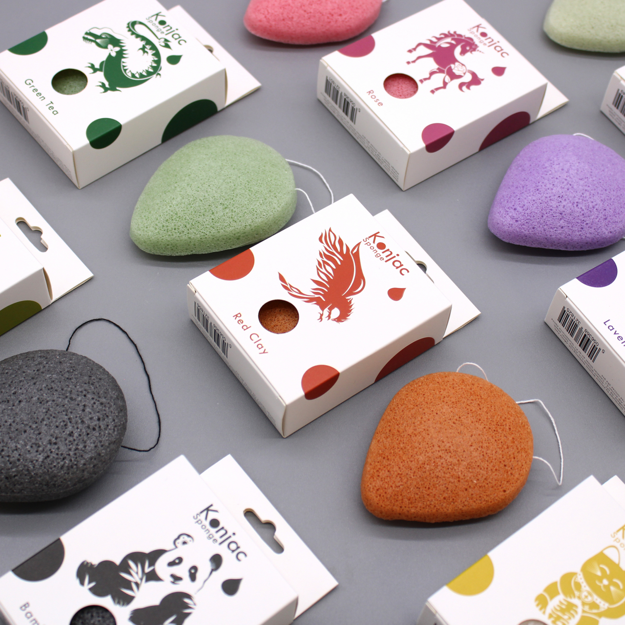 Burete japonez Konjac pentru curatarea fetei - Natural - Piele sensibila [3]