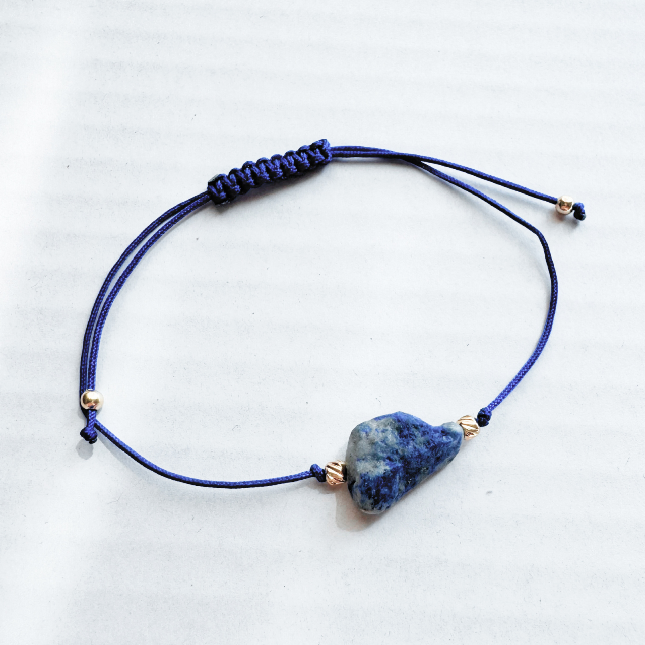 Bratara reglabila lapis lazuli cristal brut - intuitie si dezvoltare [3]