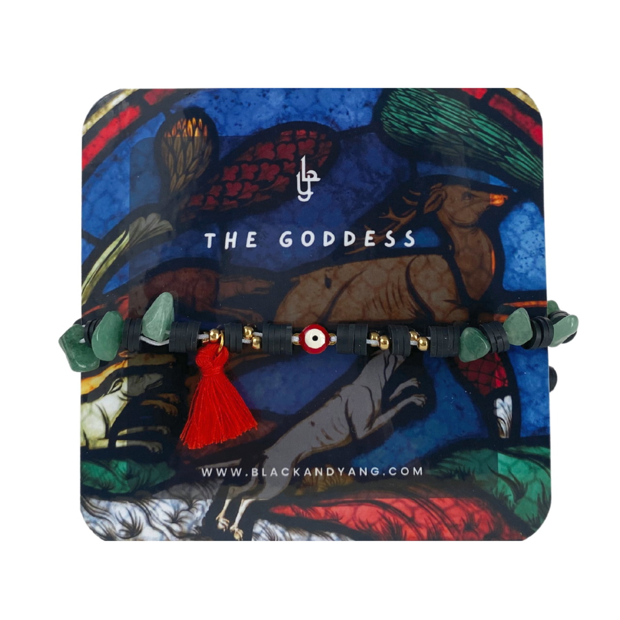 Bratara Evil Eye cu aventurin verde  - The Goddess [1]