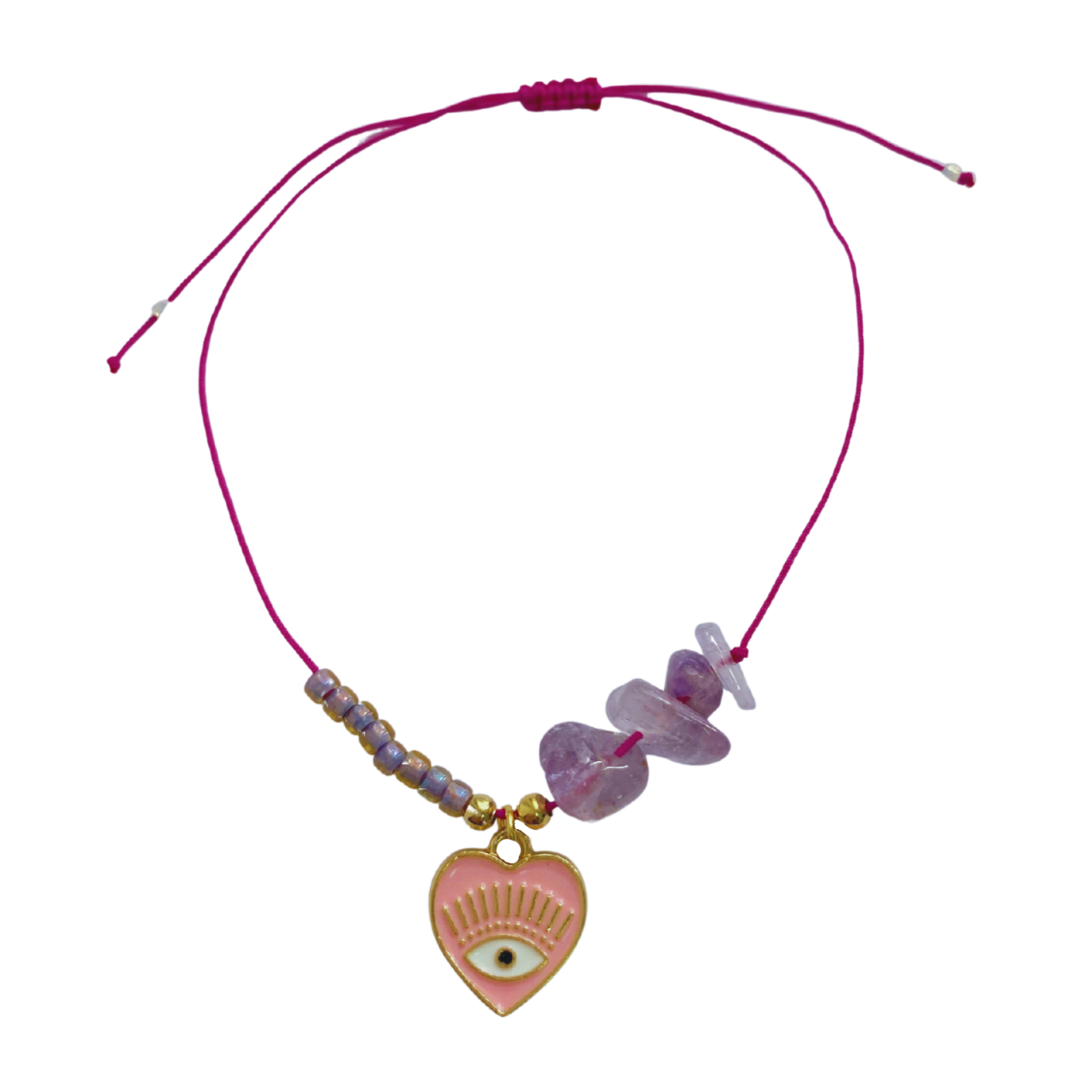 Bratara Ametist Evil Eye - liniste si protectie [3]