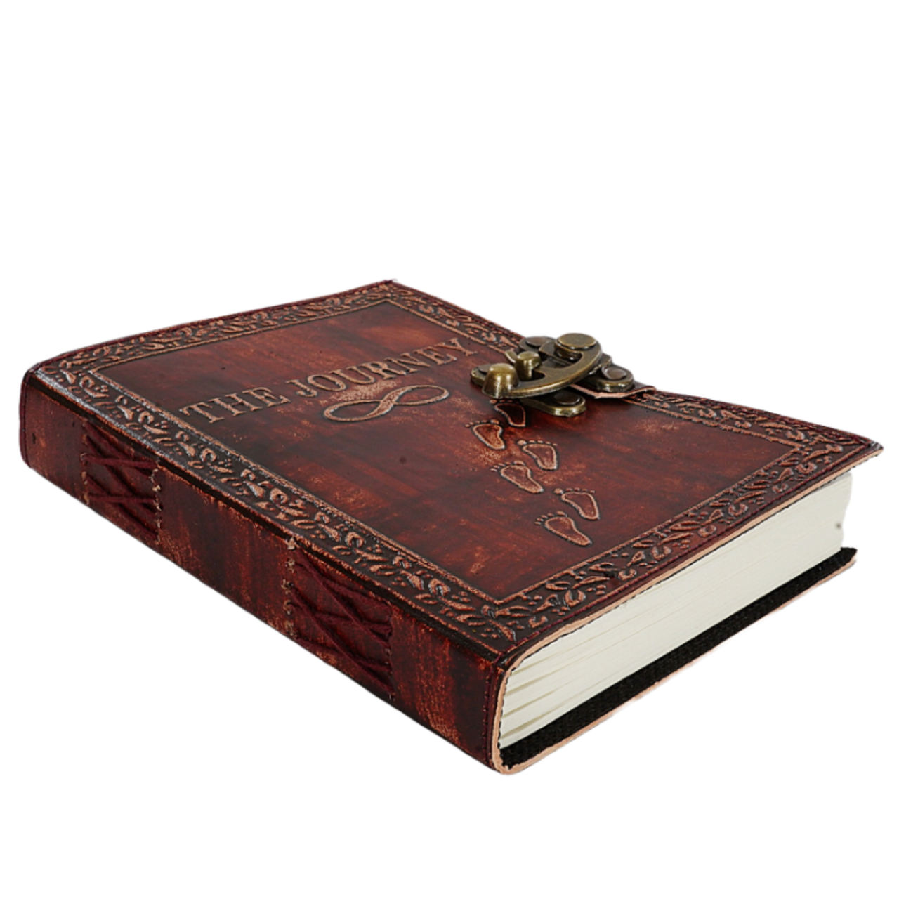 Agenda / Jurnal din piele naturala cu inchidere metalica - Journey [3]