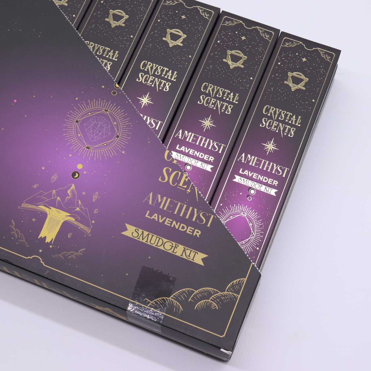 Betisoare parfumate premium cu cristale - Ametist - Lavanda [2]