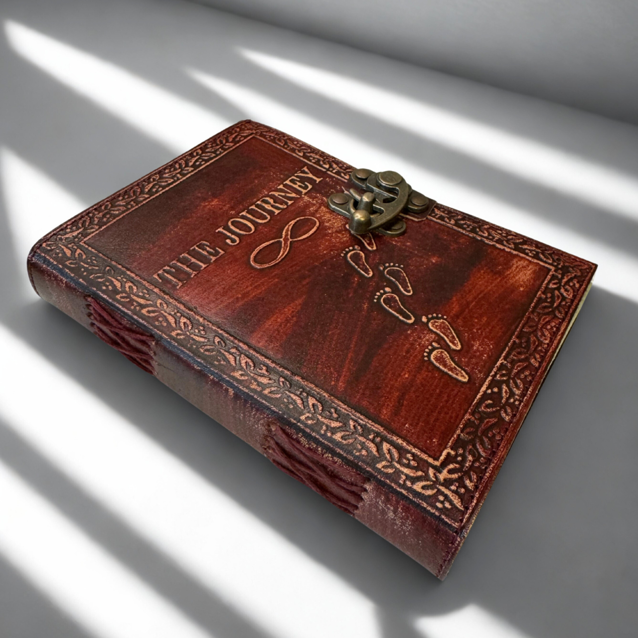 Agenda / Jurnal din piele naturala cu inchidere metalica - Journey [2]