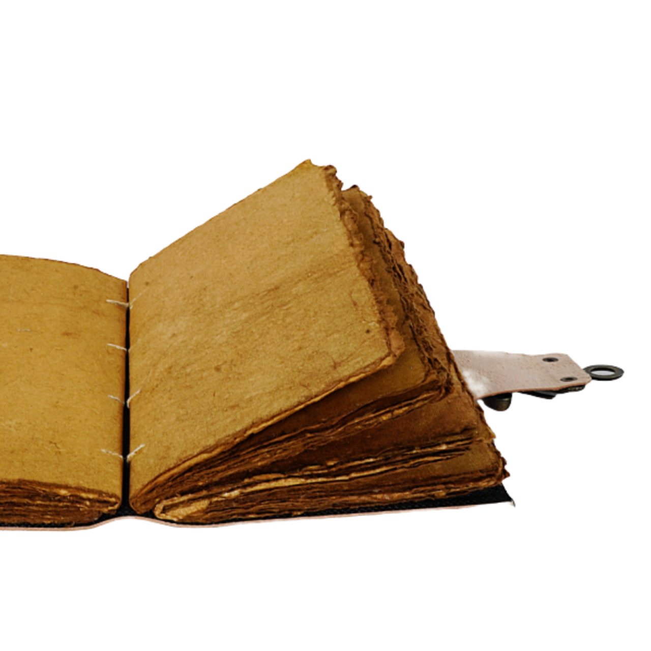 Agenda / Jurnal din piele naturala cu pagini tip pergament si inchidere metalica - Antique [3]