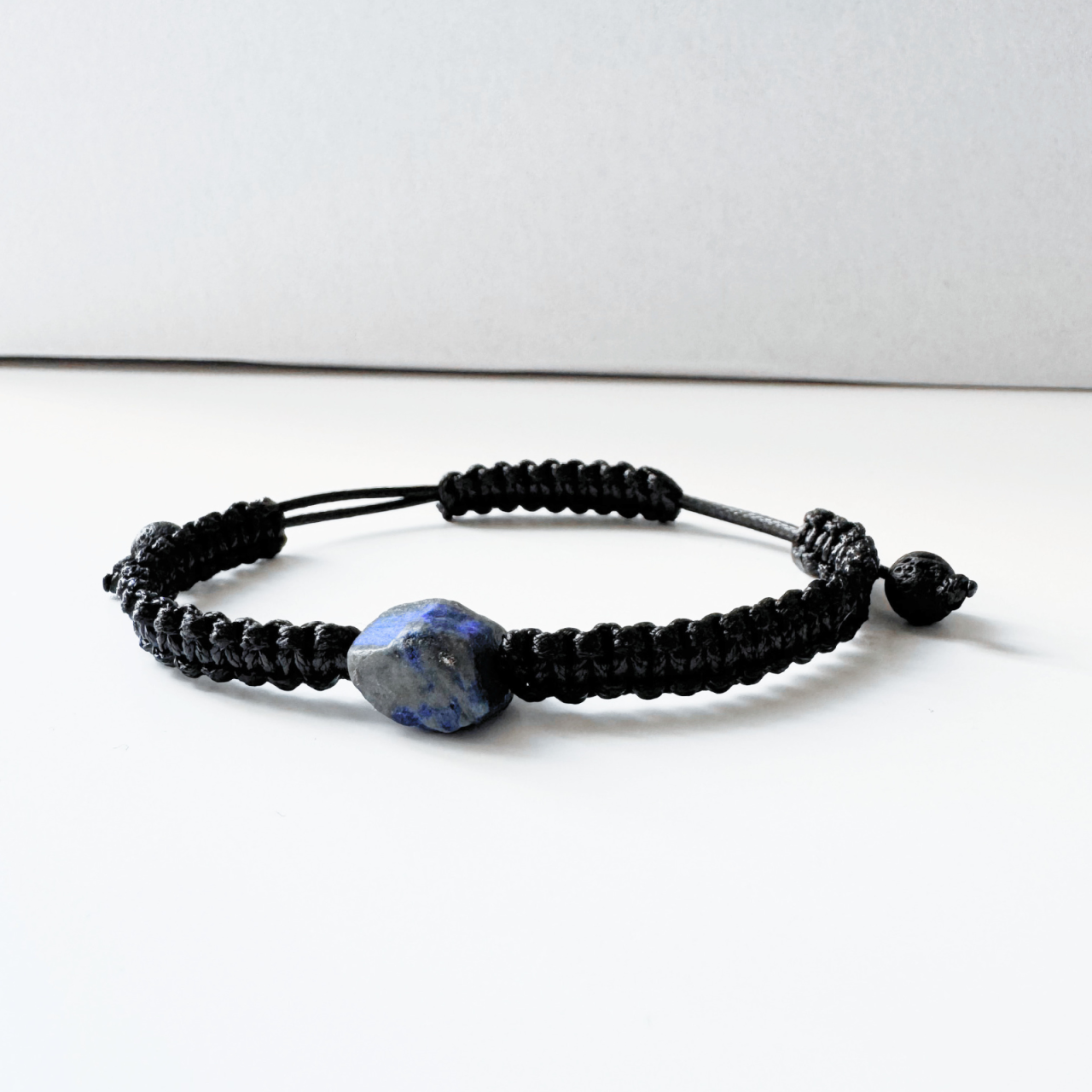 Bratara barbati cu lapis lazuli, cristal brut [2]