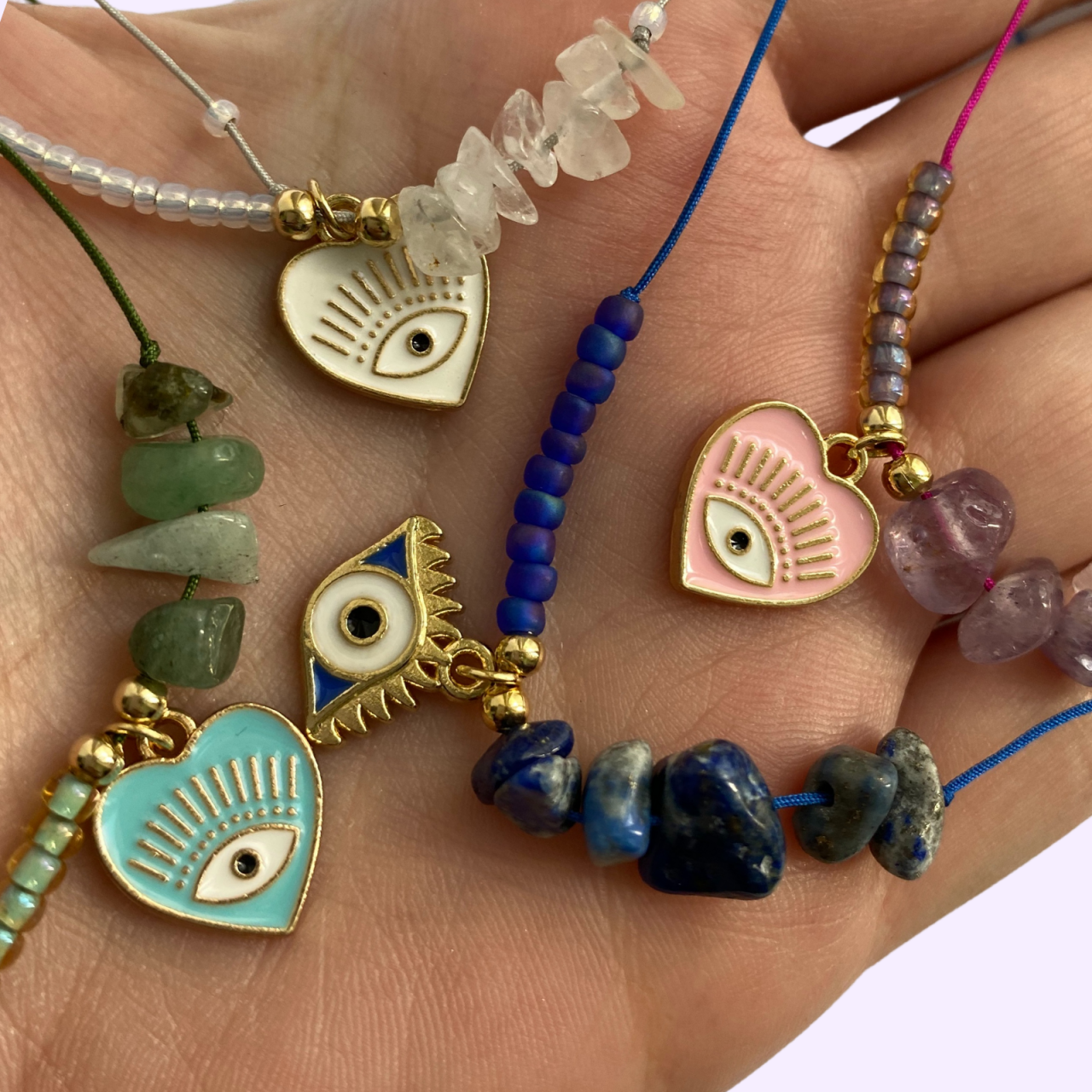 Bratara Cuart transparent Evil Eye - eliberare de stres si determinare [3]