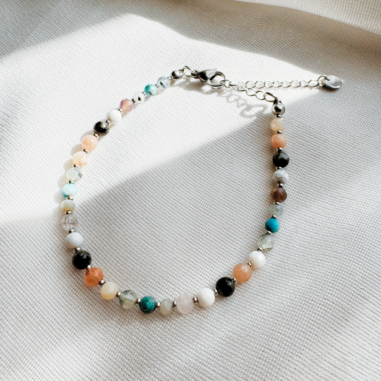 Bratara reglabila argintie cu cristale - zodia pesti [1]