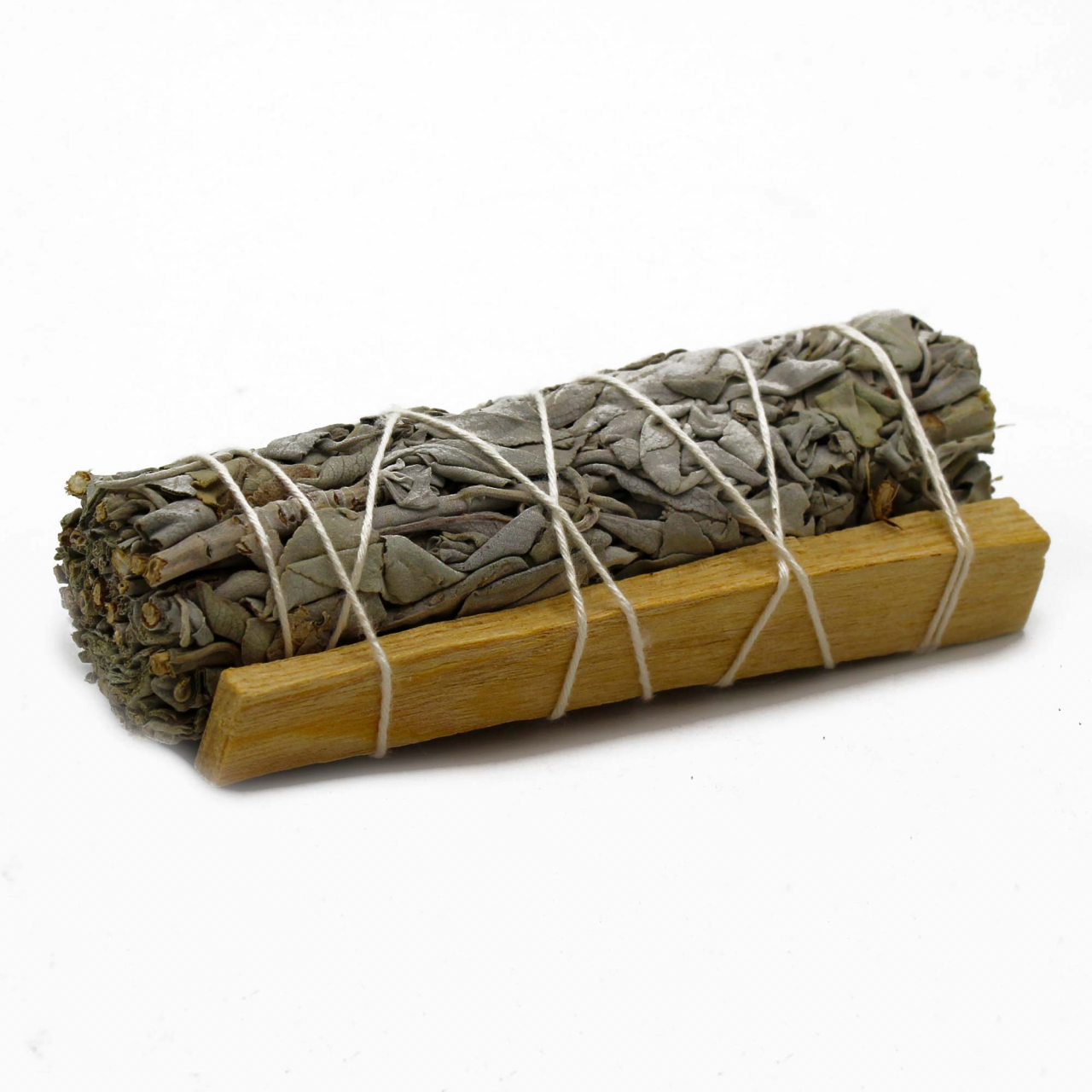 Buchet salvie alba si lemn de palo santo - 10 cm [2]