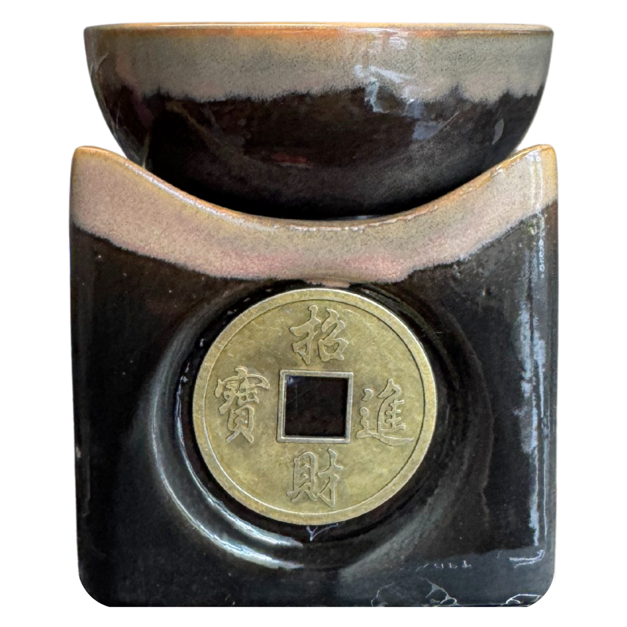 Lampa mare aromaterapie moneda chinezeasca - maro [2]