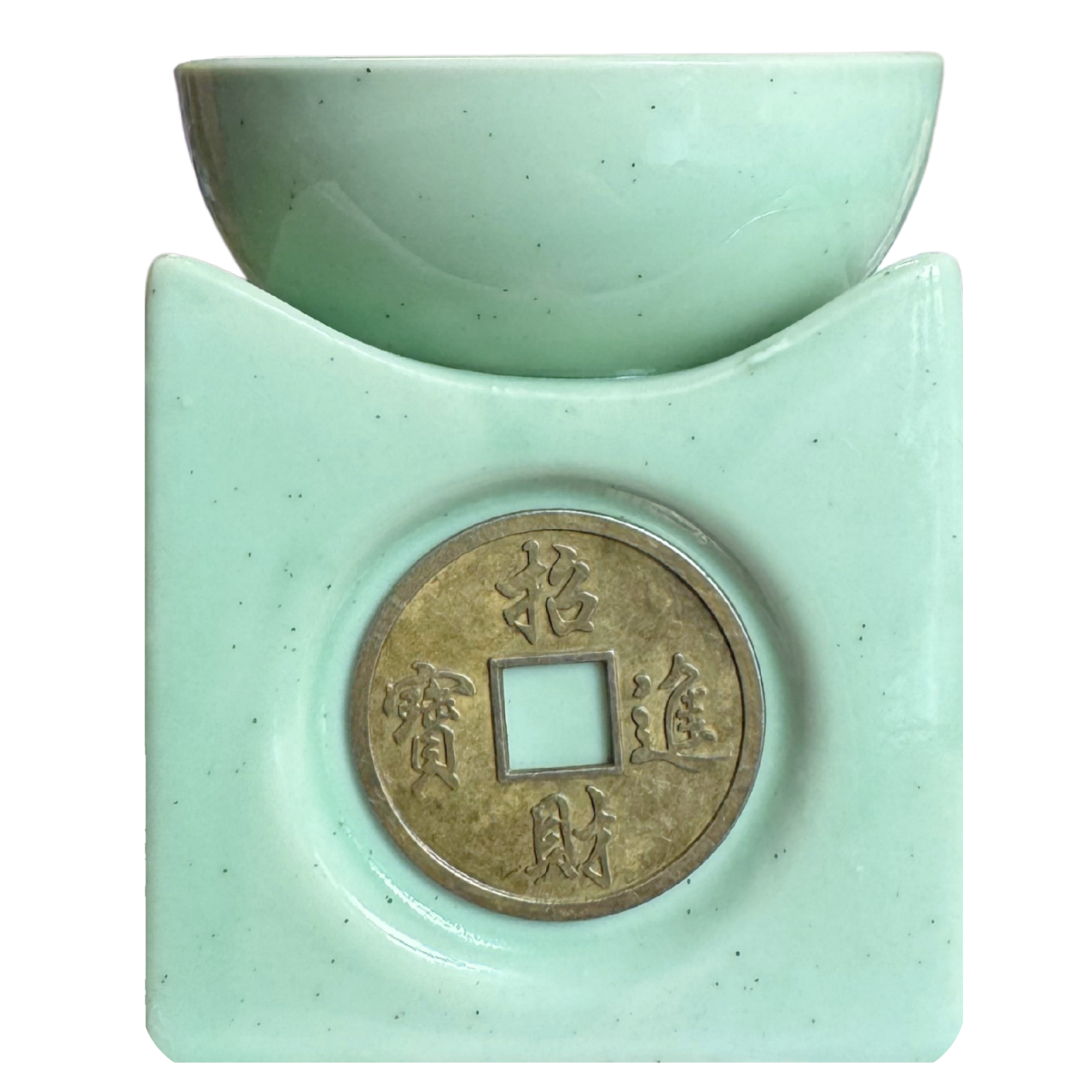 Lampa mare aromaterapie moneda chinezeasca - verde menta [1]