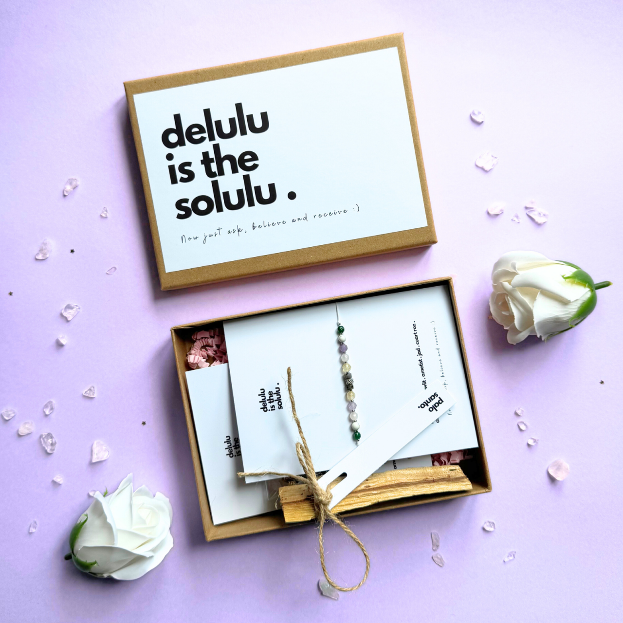 Mini-kit pentru manifestare cu cristale si palo santo - delulu is the solulu :) [1]