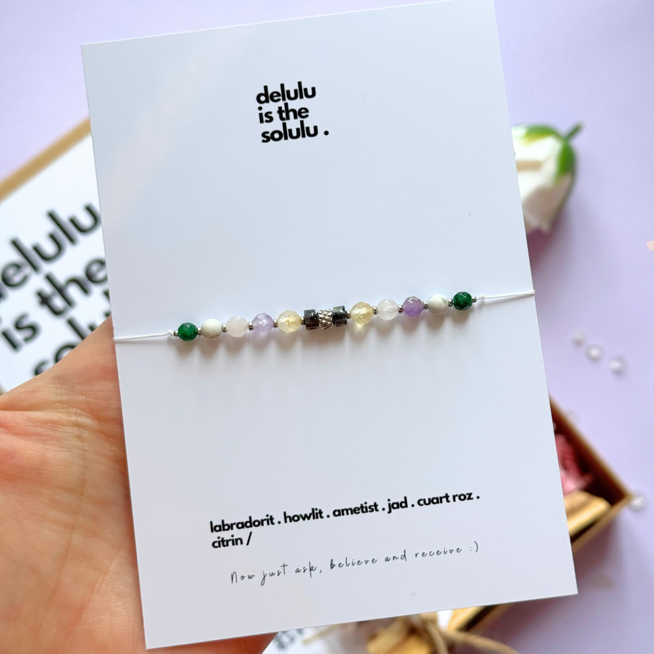Mini-kit pentru manifestare cu cristale si palo santo - delulu is the solulu :) [4]
