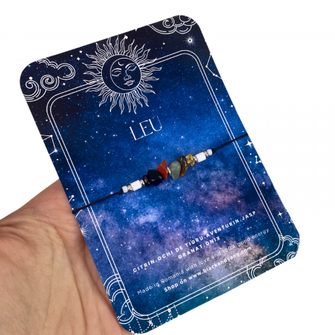Zodii - Bratara cu 6 cristale pentru Zodia Leu 