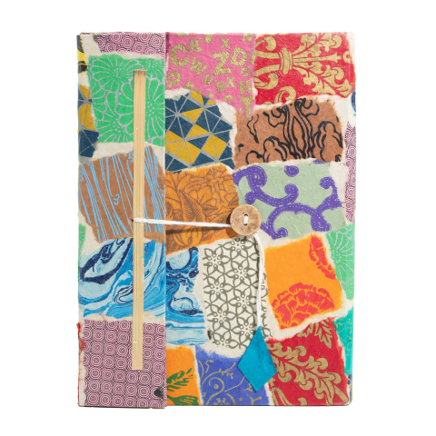 Produse noi - Agenda artizanala colorata din hartie Lotka - Patch