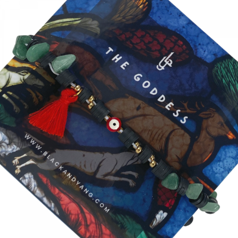 Bratara Evil Eye cu aventurin verde  - The Goddess [1]