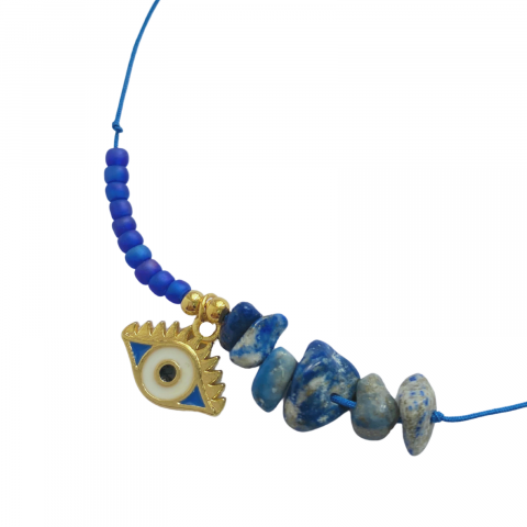 Bratara Lapis Lazuli Evil Eye - rezistenta si transformare [2]