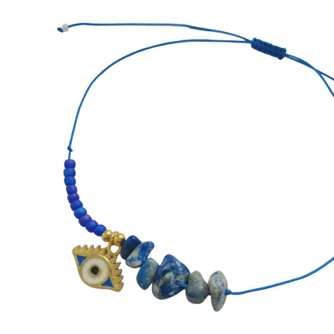 Bratara Lapis Lazuli Evil Eye - rezistenta si transformare [3]