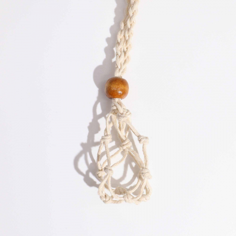 Colier plasa stil macrame pentru pietre semipretioase [3]