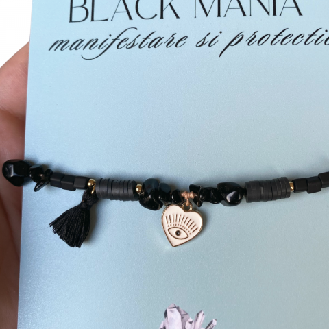 Bratara Obsidian Black Mania - Manifestare si protectie [1]