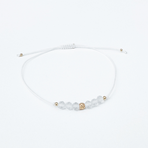 Bratari - Bratara minimalista din cuart transparent - Purificare si protectie 