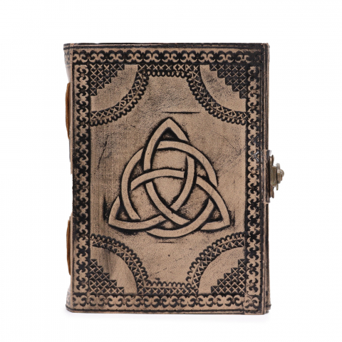 Agende si Jurnale - Agenda / Jurnal din piele - Nod triplu celtic