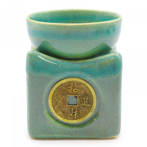 Lampa mare aromaterapie moneda chinezeasca - verde menta [1]