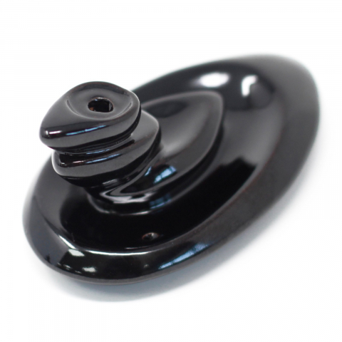 Fantana fum curgator din ceramica neagra pentru conuri parfumate backflow [1]