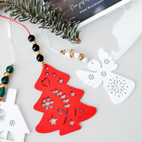 Set decoratiuni craciun / brad cu cristale [2]