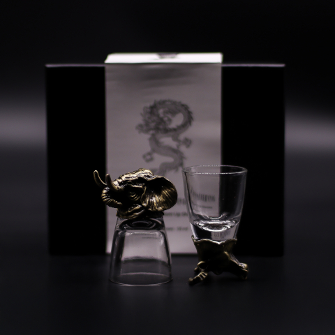 Set 6 pahare medii creaturi mistice bronz antichizat - Mistic [3]