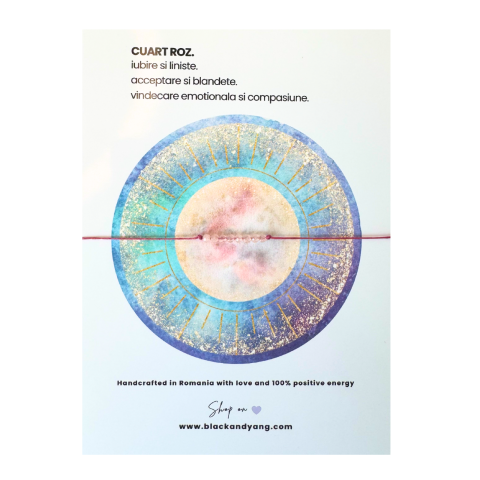 Bratari - Bratara minimalista fina cu cristale - Cuart roz