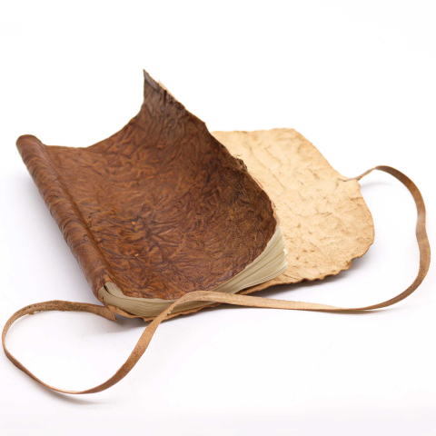 Produse noi - Agenda de calatorie rulata, din piele - Natural