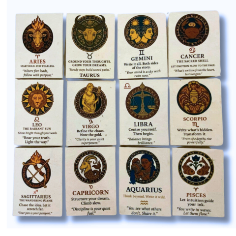 Agenda Zodiac realizata din hartie Lotka in stil tibetan [3]