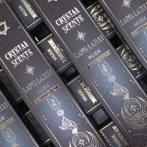 Aromaterapie si fumigatie - Betisoare parfumate premium cu cristale - Lapis Lazuli - Mosc