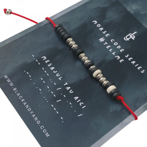 Bratara Personalizata Cod Morse - Red One [1]