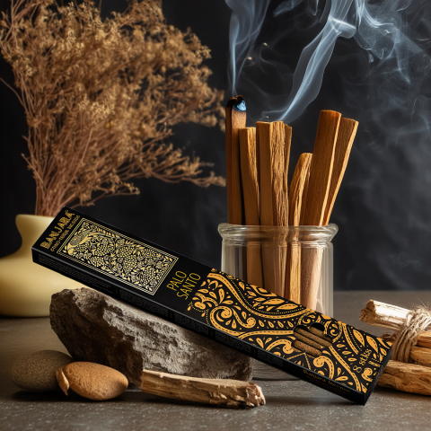 Aromaterapie si fumigatie - Betisoare parfumate extra lungi din rasina Banjara - Palo Santo