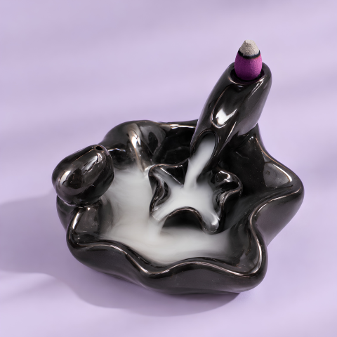 Cele mai populare - Suport ceramic aromaterapie conuri parfumate cascada / fum curgator backflow - Flow