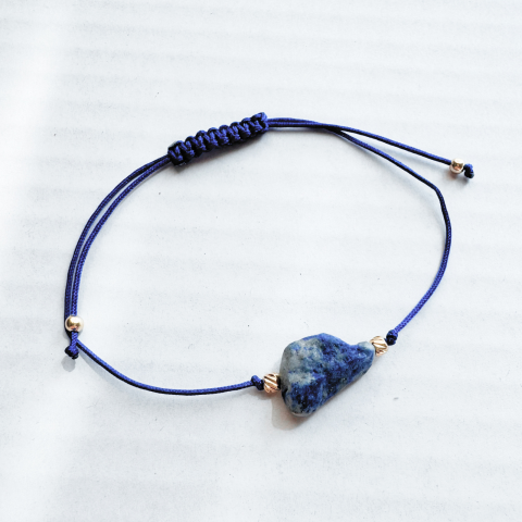 Bratara reglabila lapis lazuli cristal brut - intuitie si dezvoltare [2]