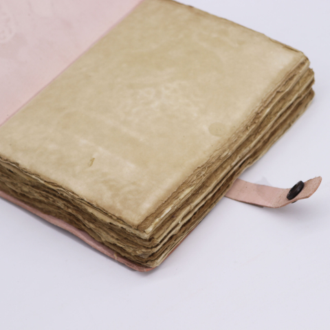 Agenda / Jurnal din piele naturala cu pagini tip pergament - Sah mat [1]