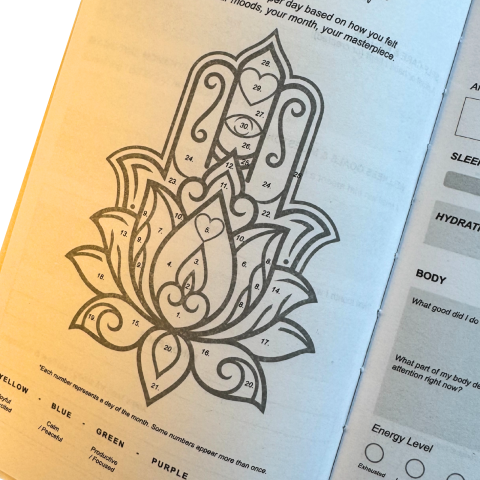 Agenda / Jurnal spiritual de recunostinta cu folie metalizata aurie  - Copacul vietii [3]