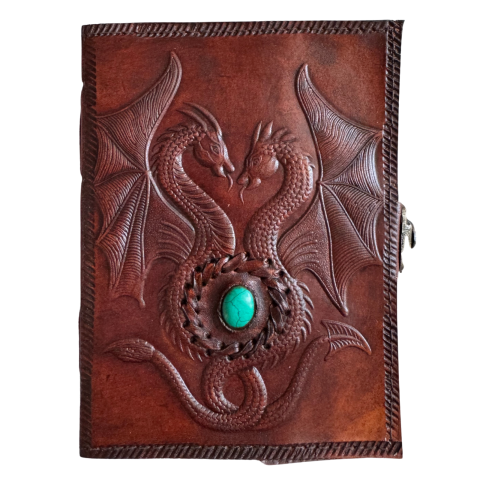 Agende si Jurnale - Agenda / Jurnal vintage din piele - Dragon