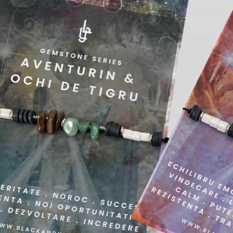 Bratara Aventurin si Ochi de tigru - Prosperitate si abundenta [2]