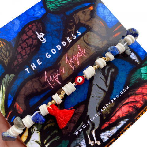 Bratara Evil Eye cu Lapis Lazuli  - The Goddess [1]